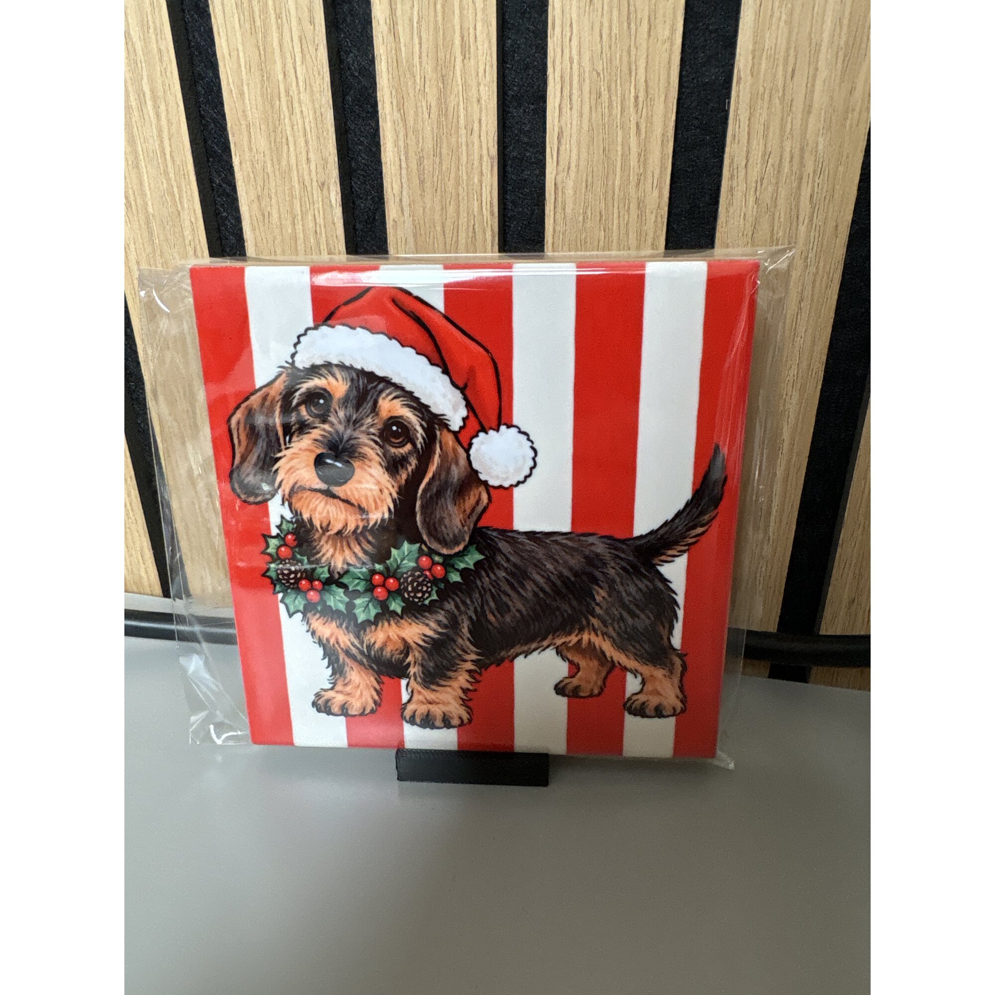 Teckel kerst rood